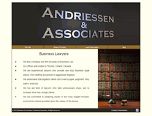 Tablet Screenshot of andriessen.ca